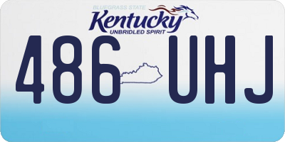 KY license plate 486UHJ
