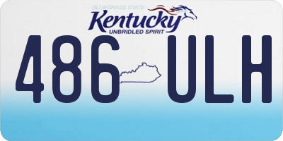 KY license plate 486ULH