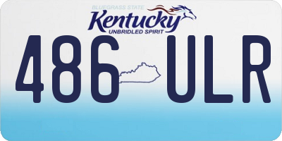 KY license plate 486ULR