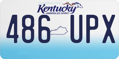 KY license plate 486UPX