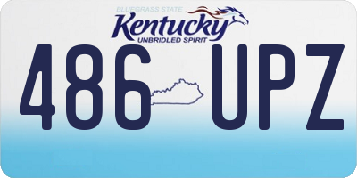 KY license plate 486UPZ