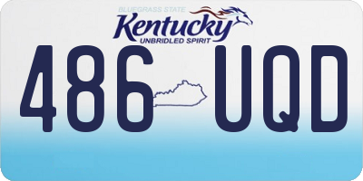 KY license plate 486UQD