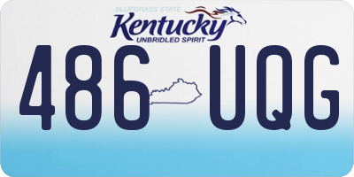 KY license plate 486UQG