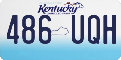 KY license plate 486UQH