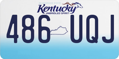 KY license plate 486UQJ