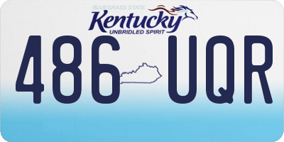 KY license plate 486UQR