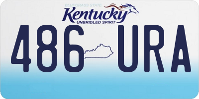 KY license plate 486URA