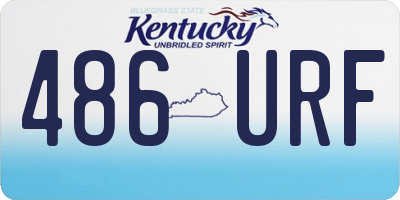 KY license plate 486URF
