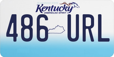 KY license plate 486URL
