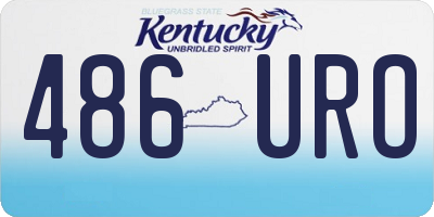 KY license plate 486URO