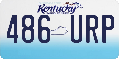 KY license plate 486URP