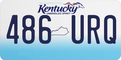 KY license plate 486URQ