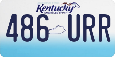 KY license plate 486URR