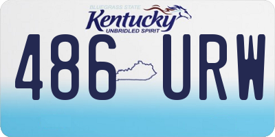 KY license plate 486URW