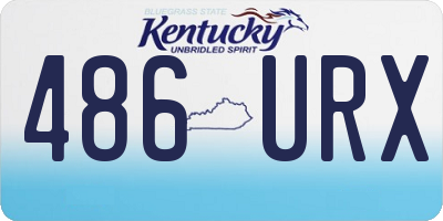 KY license plate 486URX