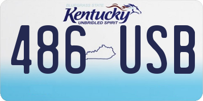 KY license plate 486USB