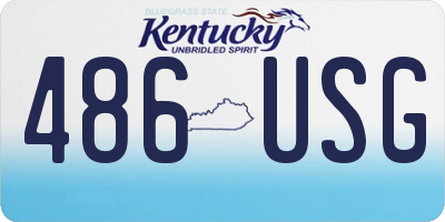 KY license plate 486USG