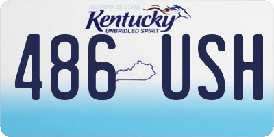 KY license plate 486USH