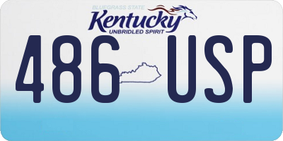 KY license plate 486USP