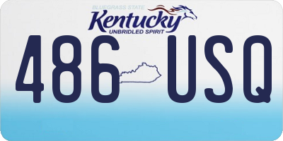 KY license plate 486USQ