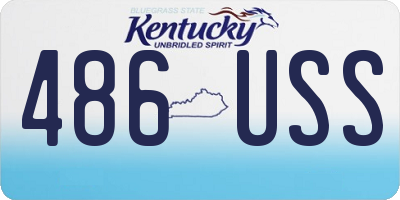 KY license plate 486USS