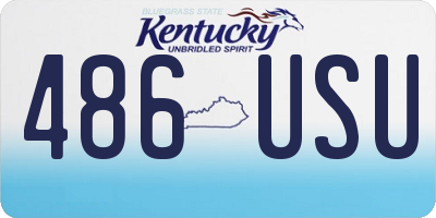KY license plate 486USU