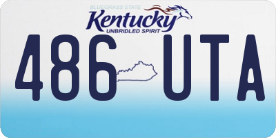 KY license plate 486UTA