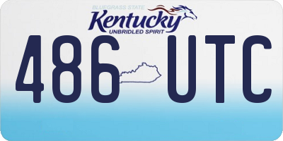 KY license plate 486UTC
