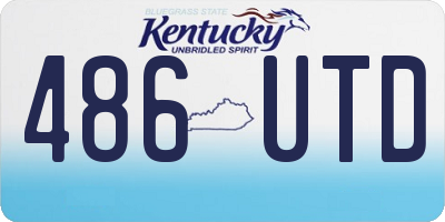 KY license plate 486UTD