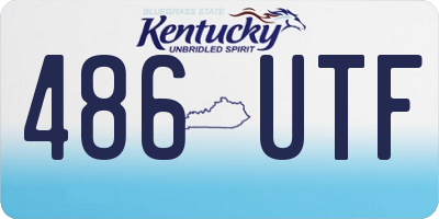 KY license plate 486UTF
