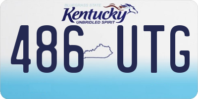 KY license plate 486UTG