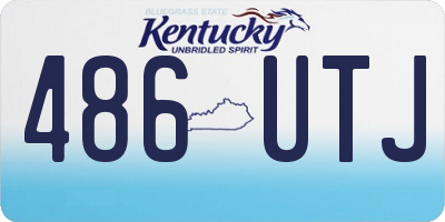 KY license plate 486UTJ