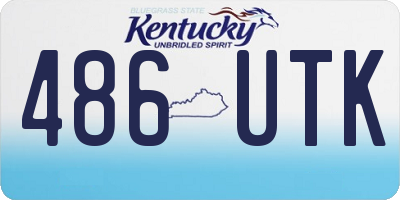 KY license plate 486UTK
