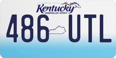 KY license plate 486UTL