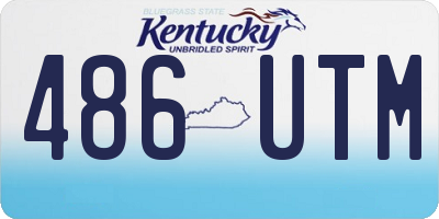 KY license plate 486UTM