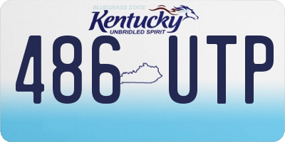 KY license plate 486UTP