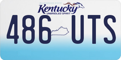 KY license plate 486UTS