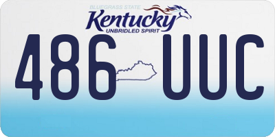 KY license plate 486UUC