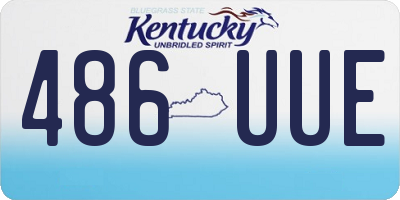 KY license plate 486UUE