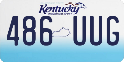 KY license plate 486UUG
