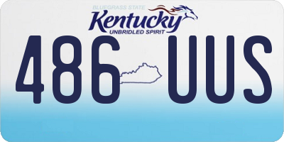 KY license plate 486UUS