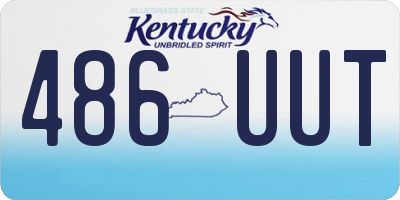 KY license plate 486UUT