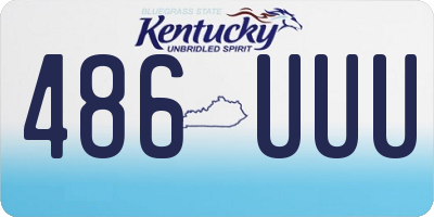 KY license plate 486UUU