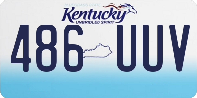 KY license plate 486UUV