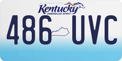 KY license plate 486UVC