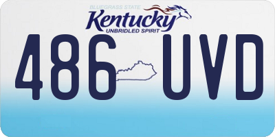 KY license plate 486UVD