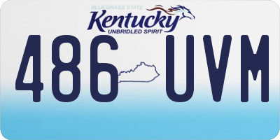 KY license plate 486UVM
