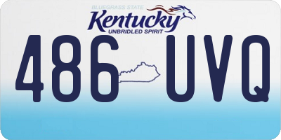 KY license plate 486UVQ