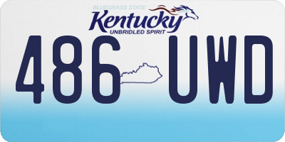 KY license plate 486UWD