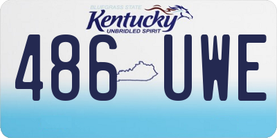 KY license plate 486UWE